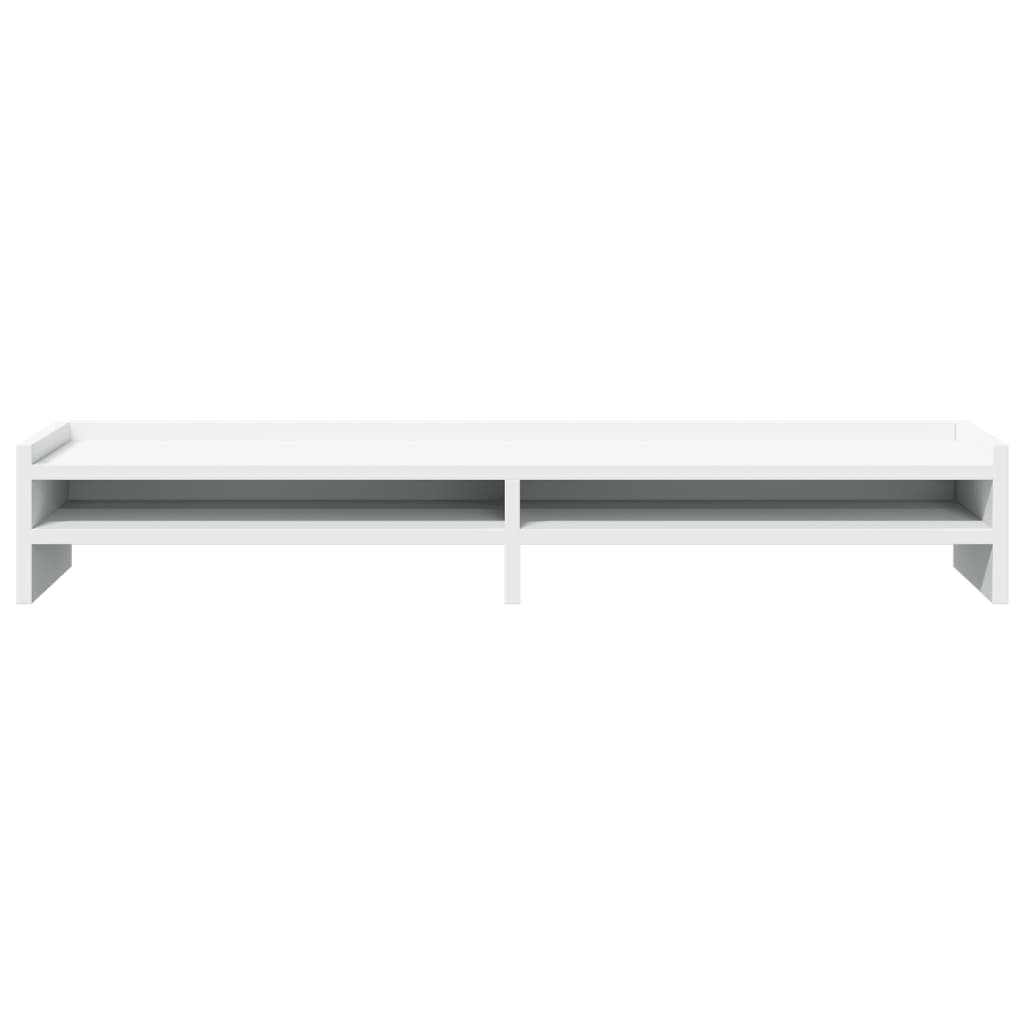 vidaXL Support de moniteur blanc 100x24x16 cm bois d'ingénierie