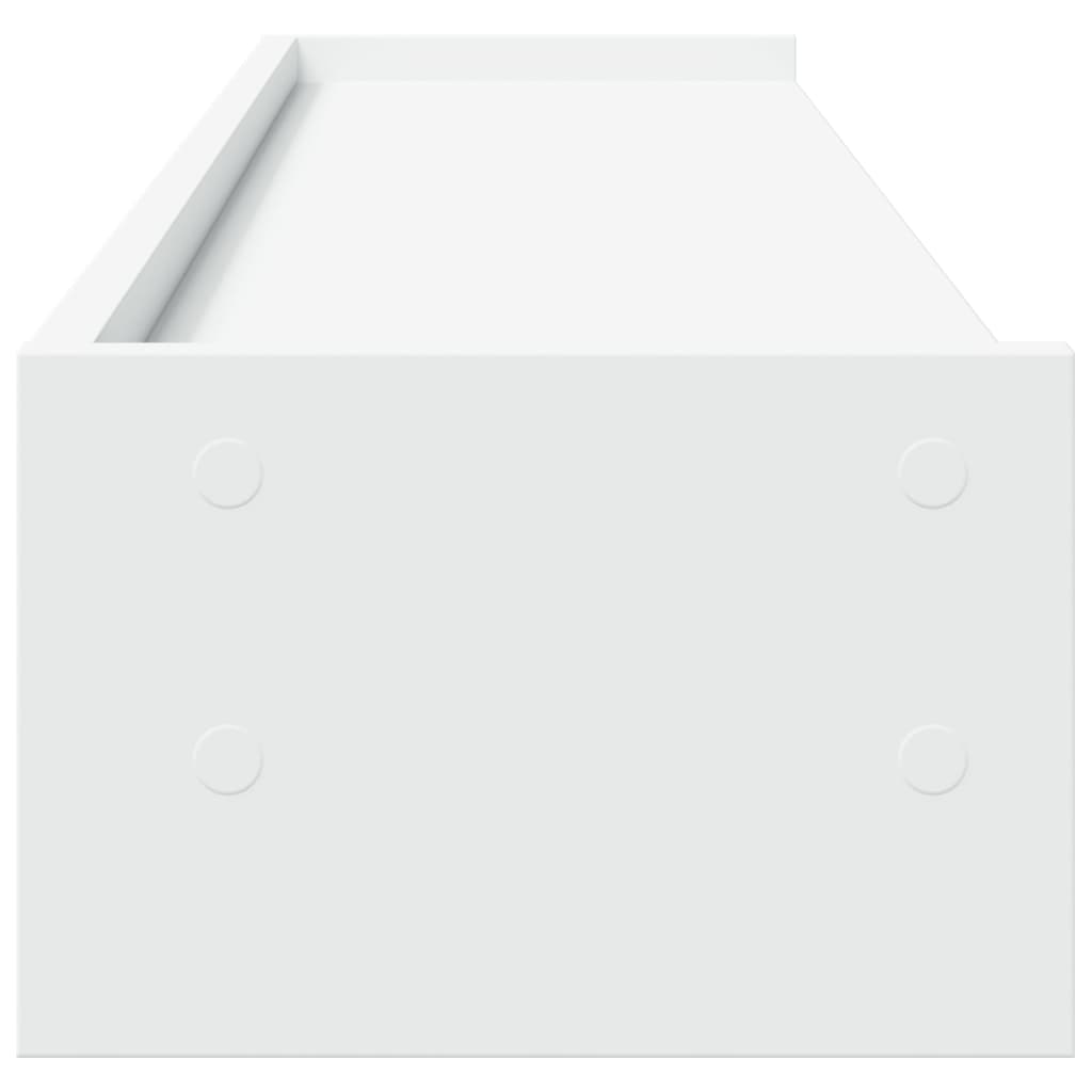 vidaXL Support de moniteur blanc 100x24x16 cm bois d'ingénierie