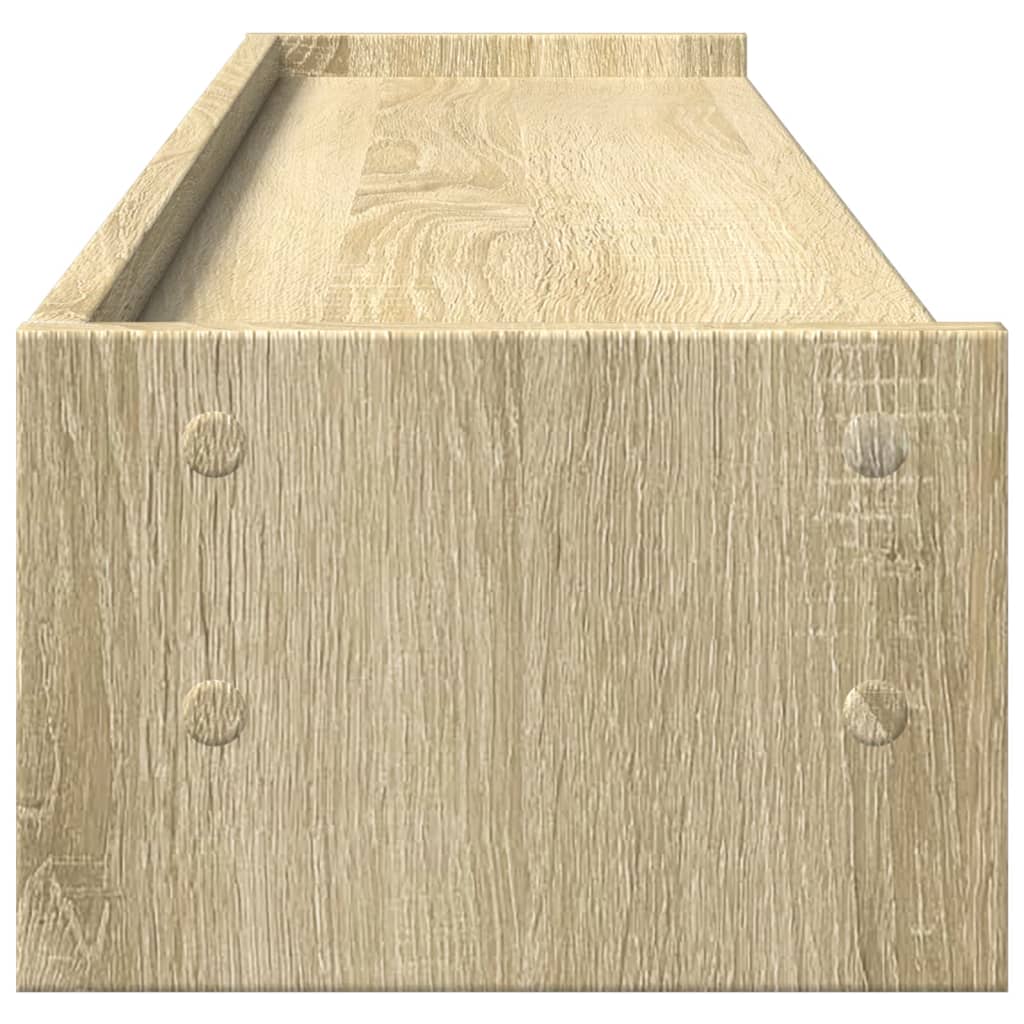vidaXL Support de moniteur chêne sonoma 100x24x16 cm bois d'ingénierie