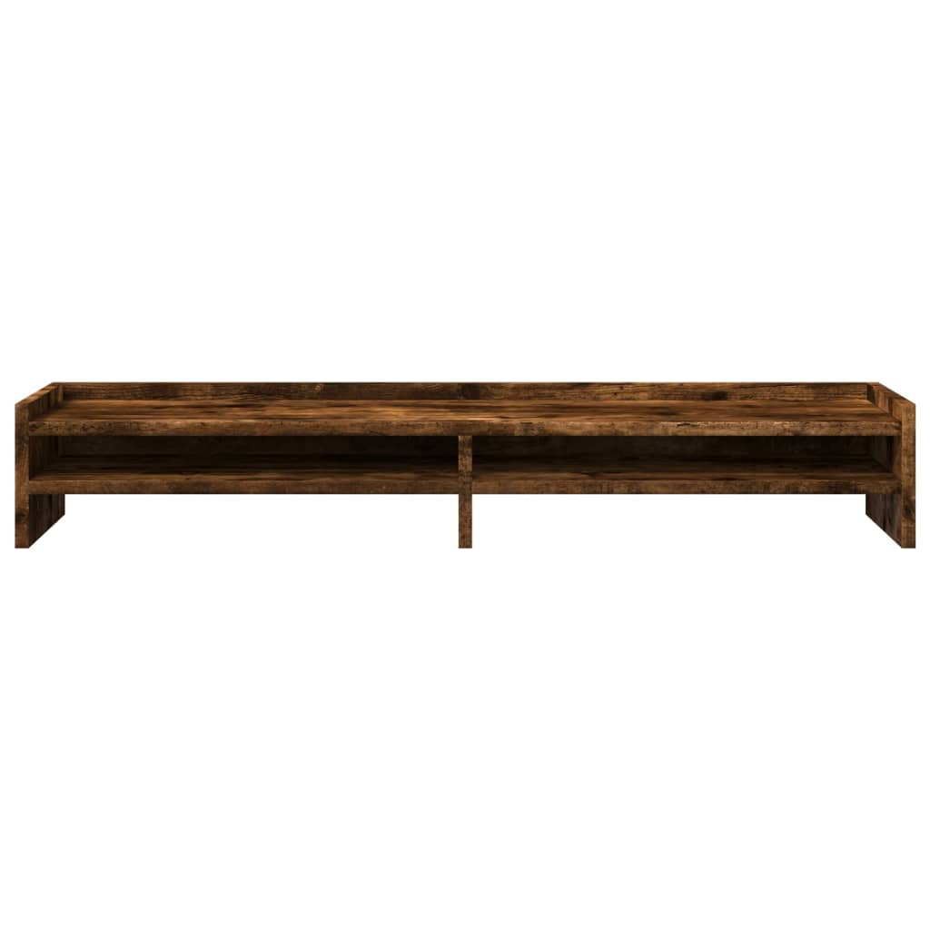 vidaXL Support de moniteur chêne fumé 100x24x16 cm bois d'ingénierie