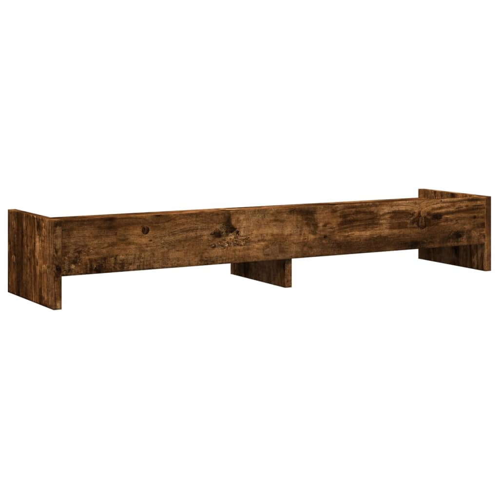 vidaXL Support de moniteur chêne fumé 100x24x16 cm bois d'ingénierie