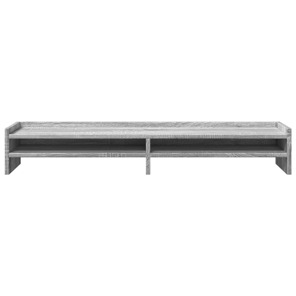 vidaXL Support de moniteur sonoma gris 100x24x16 cm bois d'ingénierie