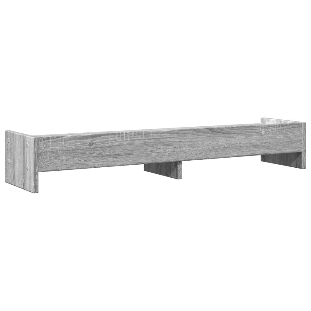 vidaXL Support de moniteur sonoma gris 100x24x16 cm bois d'ingénierie