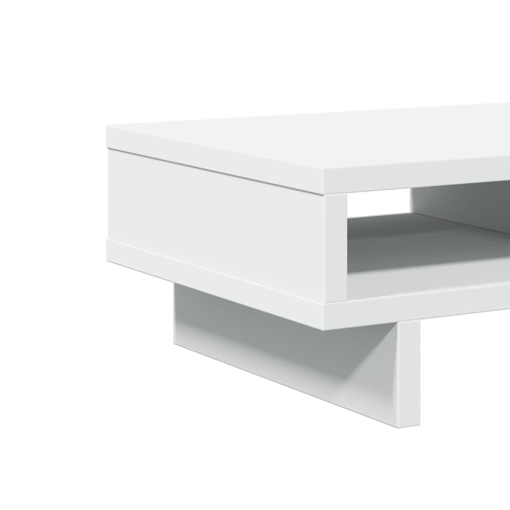 vidaXL Support de moniteur blanc 50x27x15 cm bois d'ingénierie