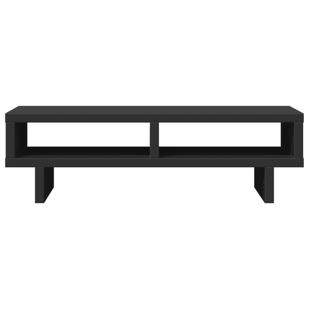 vidaXL Support de moniteur noir 50x27x15 cm bois d'ingénierie