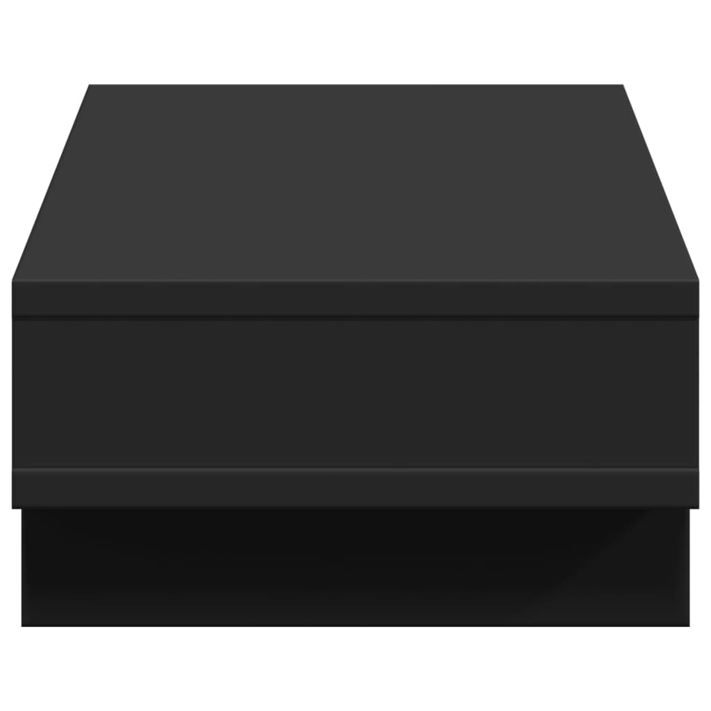 vidaXL Support de moniteur noir 50x27x15 cm bois d'ingénierie