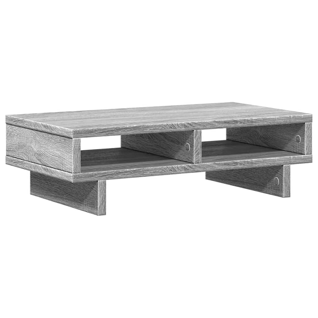 vidaXL Support de moniteur sonoma gris 50x27x15 cm bois d'ingénierie