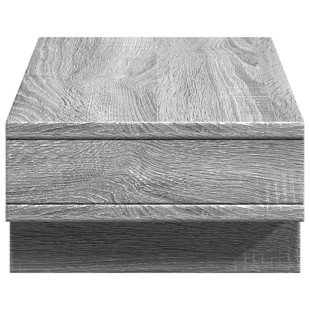 vidaXL Support de moniteur sonoma gris 50x27x15 cm bois d'ingénierie