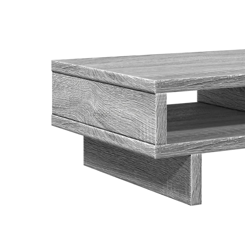 vidaXL Support de moniteur sonoma gris 50x27x15 cm bois d'ingénierie
