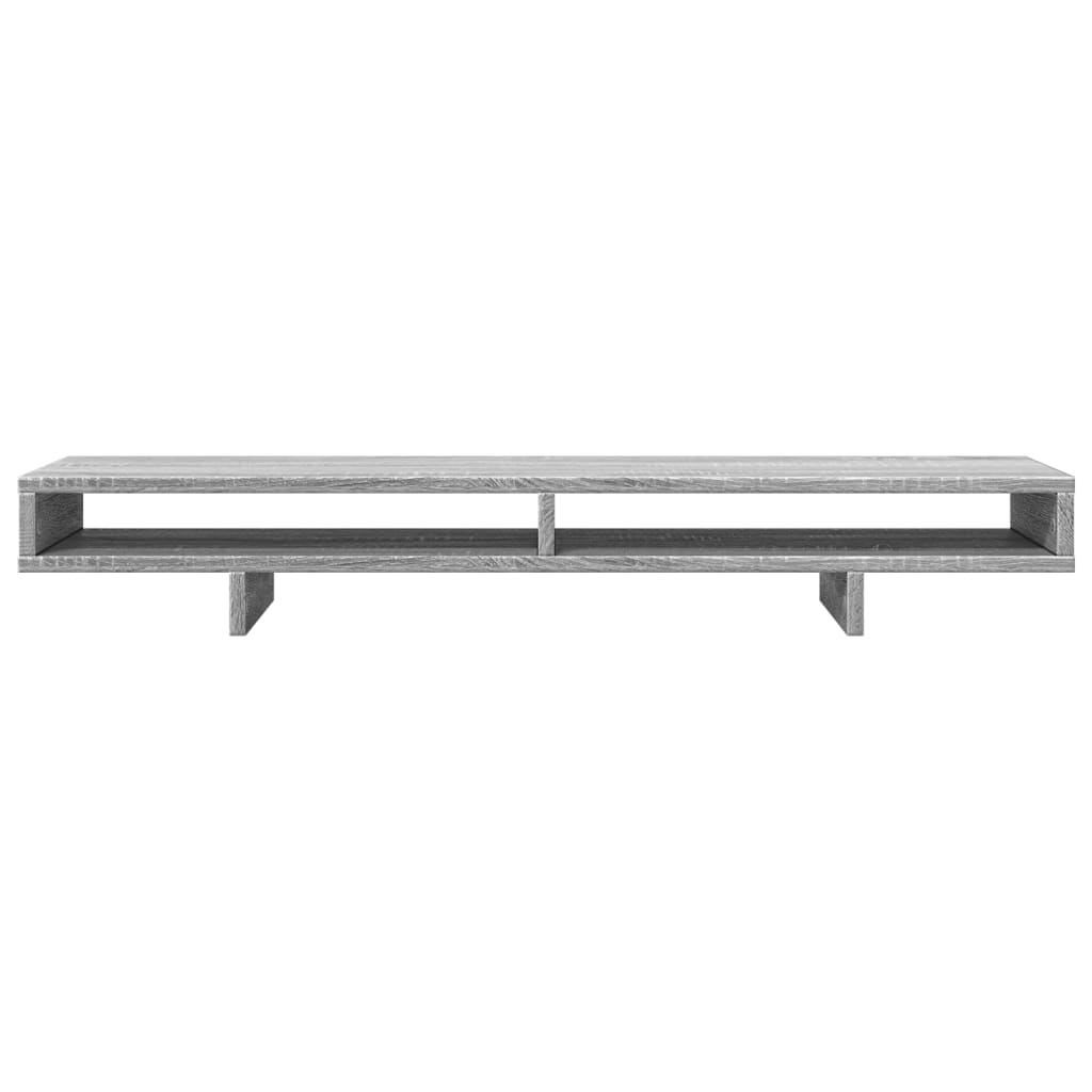 vidaXL Support de moniteur sonoma gris 100x27x15 cm bois d'ingénierie