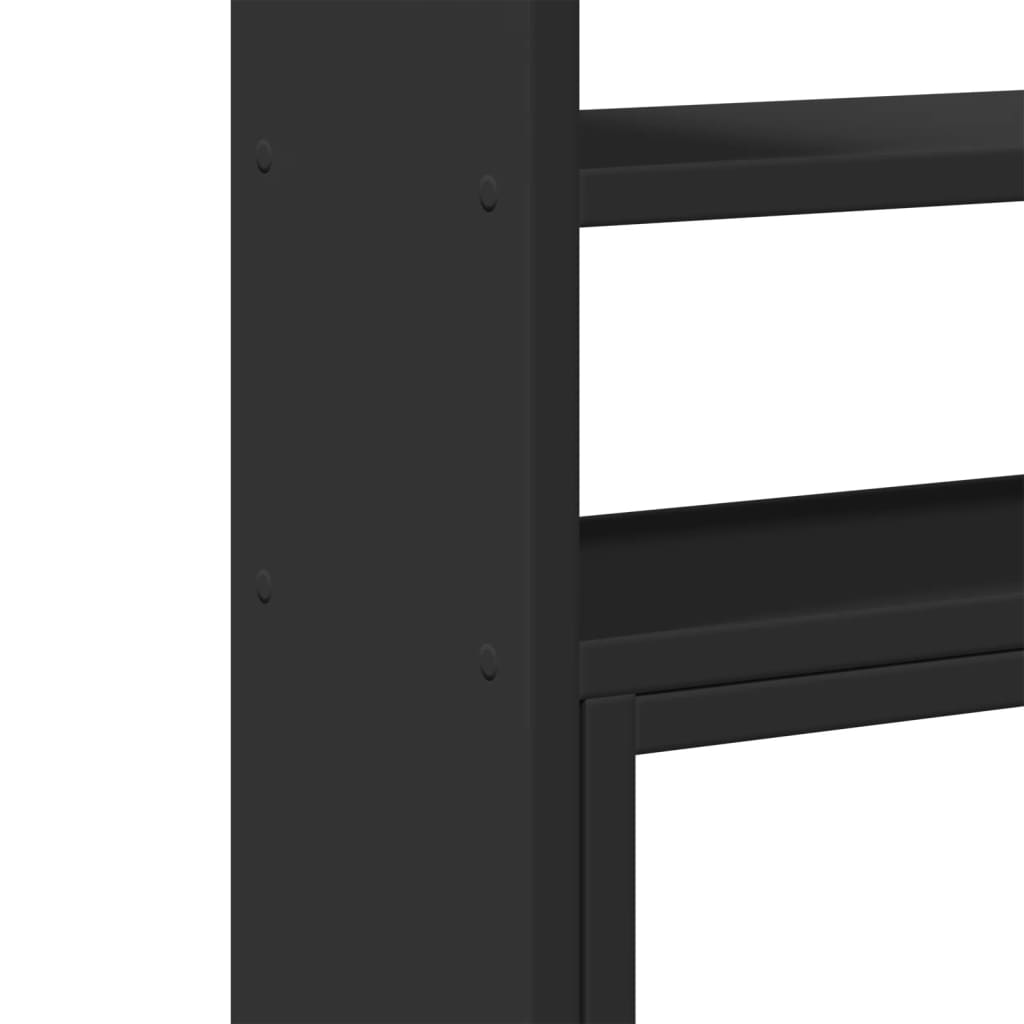 vidaXL Organisateur de bureau réglable noir bois d'ingénierie