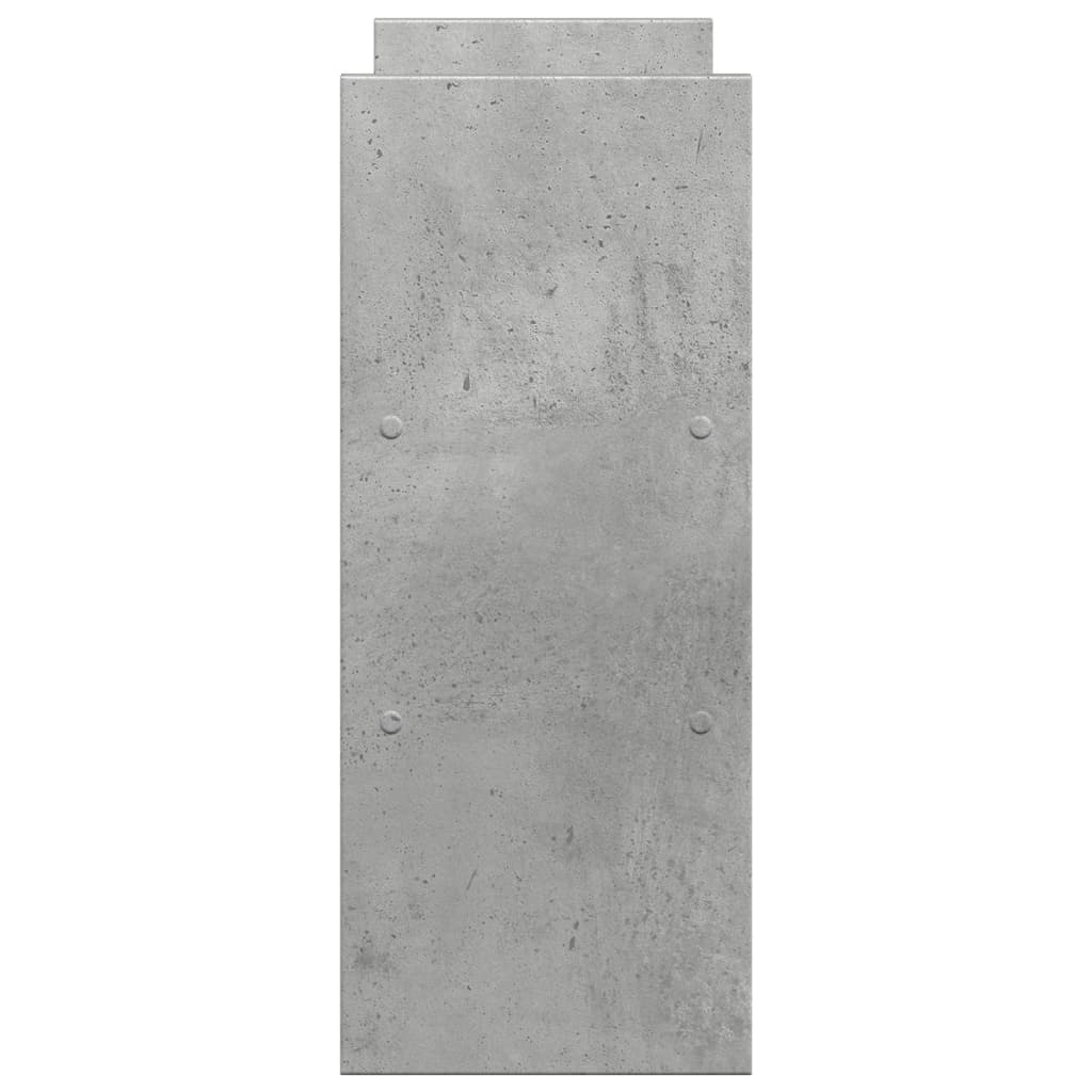 vidaXL Organisateur de bureau réglable gris béton bois d'ingénierie