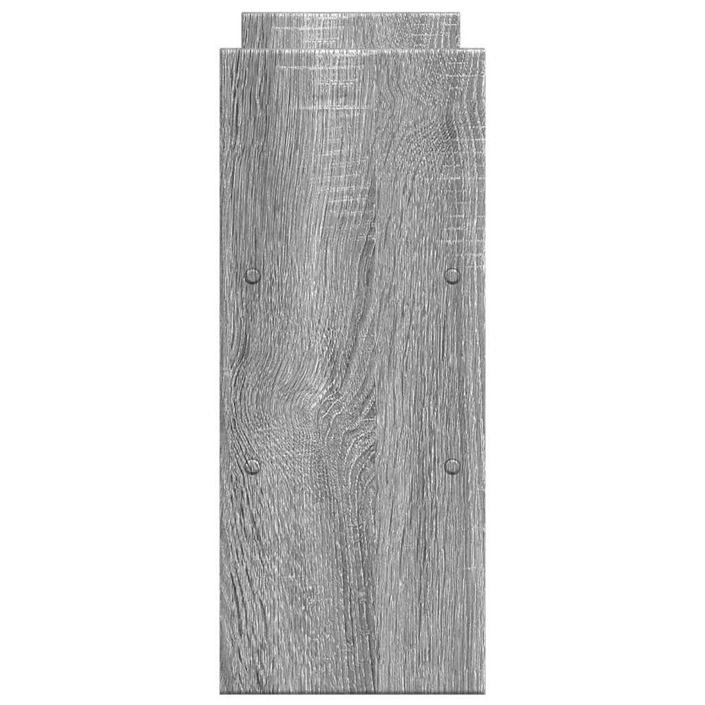 vidaXL Organisateur de bureau réglable sonoma gris bois d'ingénierie
