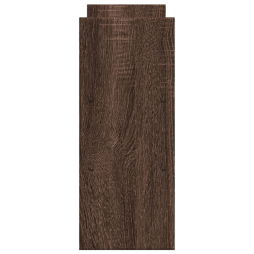 vidaXL Organisateur de bureau réglable chêne marron bois d'ingénierie