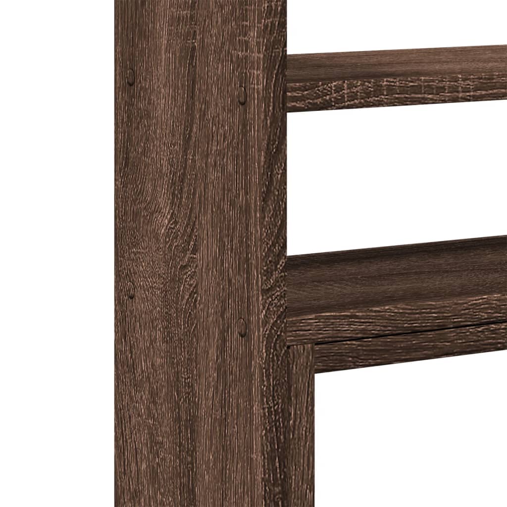 vidaXL Organisateur de bureau réglable chêne marron bois d'ingénierie
