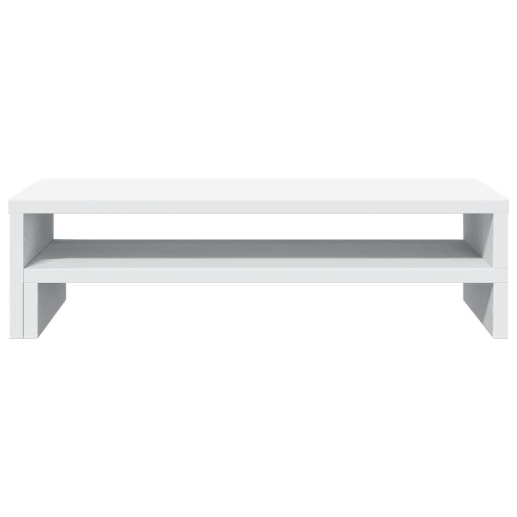 vidaXL Support de moniteur blanc 54x22x15 cm bois d'ingénierie