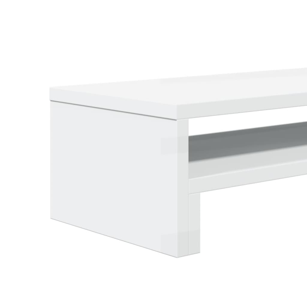 vidaXL Support de moniteur blanc 54x22x15 cm bois d'ingénierie