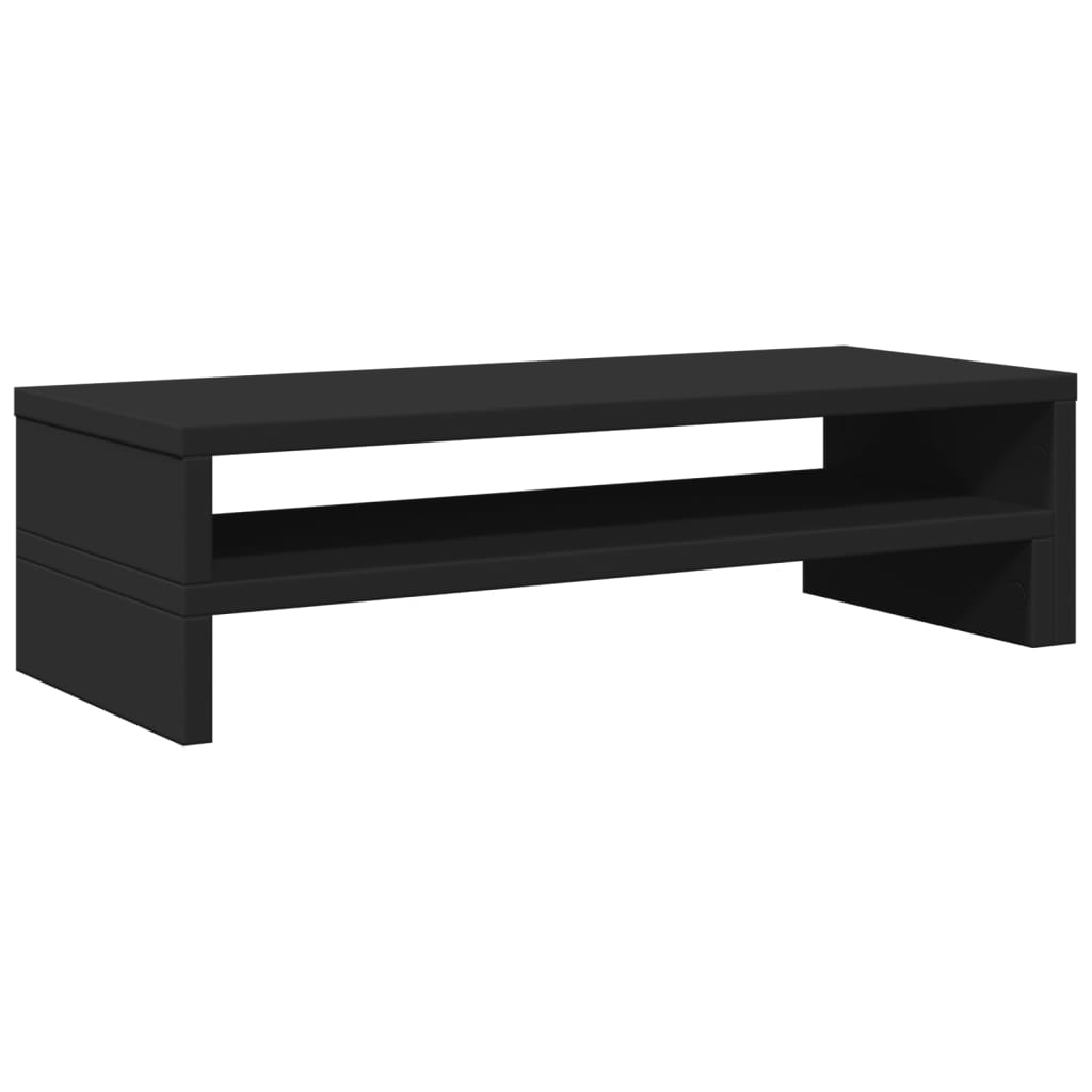 vidaXL Support de moniteur noir 54x22x15 cm bois d'ingénierie