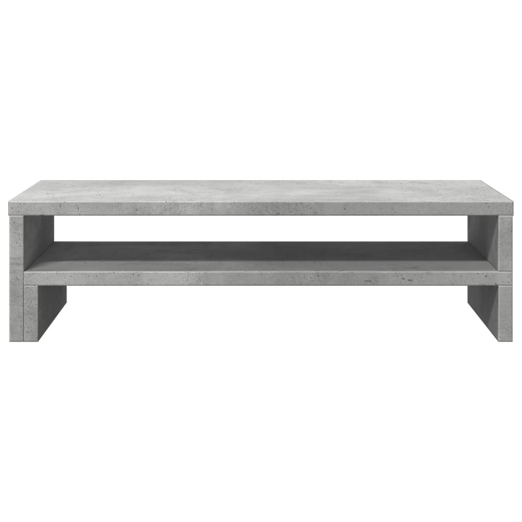 vidaXL Support de moniteur gris béton 54x22x15 cm bois d'ingénierie