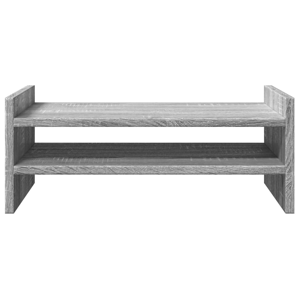 vidaXL Support de moniteur sonoma gris 50x27x20 cm bois d'ingénierie