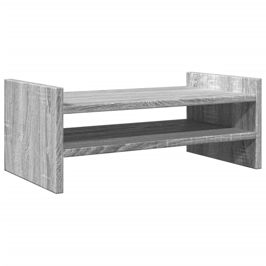 vidaXL Support de moniteur sonoma gris 50x27x20 cm bois d'ingénierie