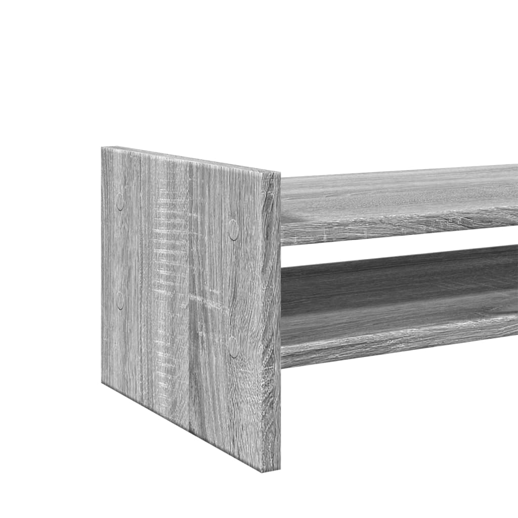 vidaXL Support de moniteur sonoma gris 50x27x20 cm bois d'ingénierie