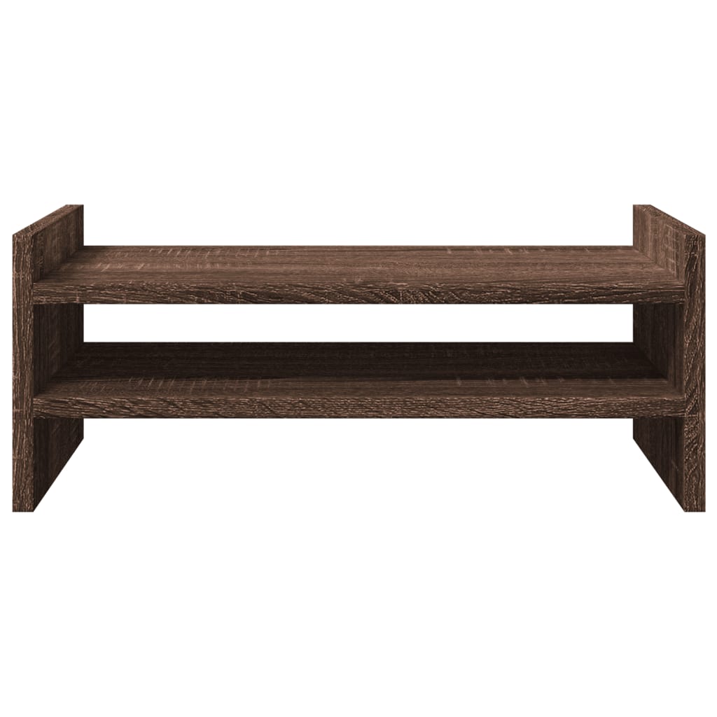 vidaXL Support de moniteur chêne marron 50x27x20 cm bois d'ingénierie