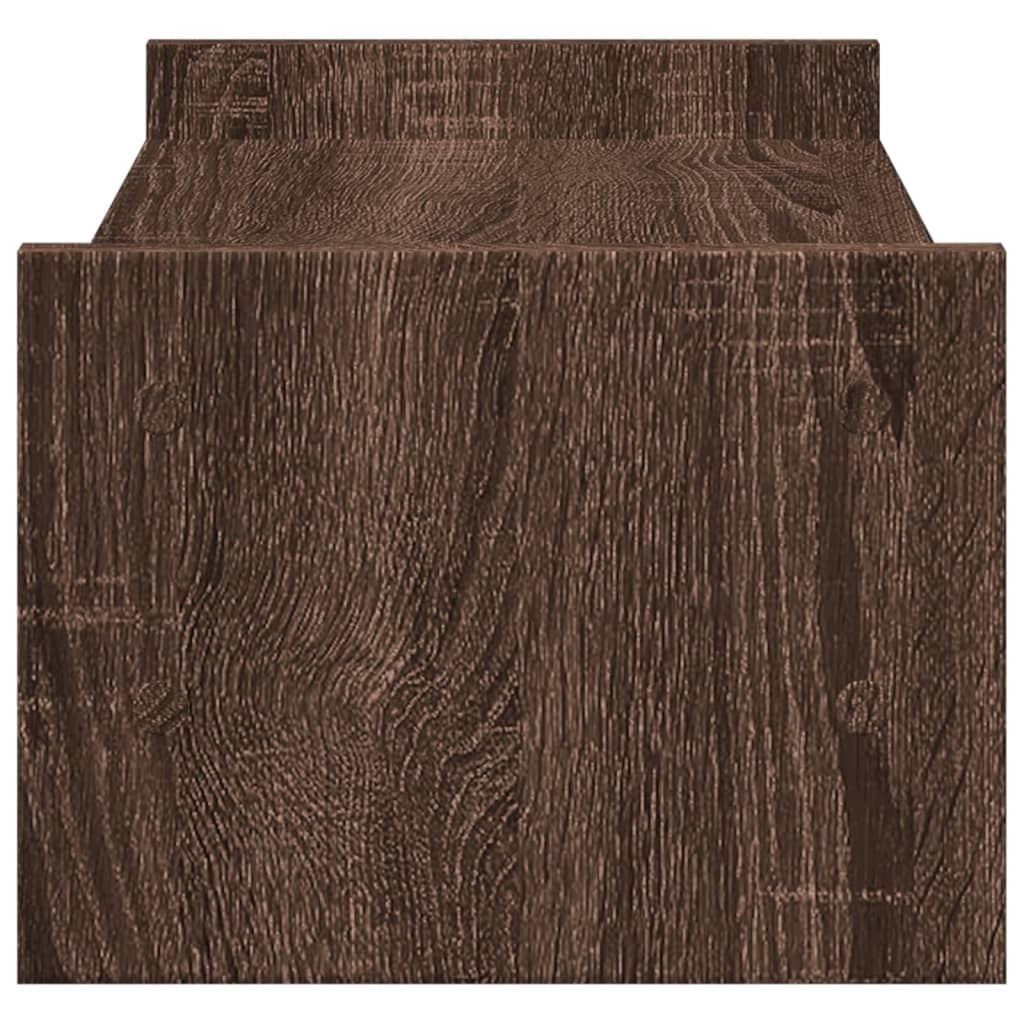 vidaXL Support de moniteur chêne marron 50x27x20 cm bois d'ingénierie