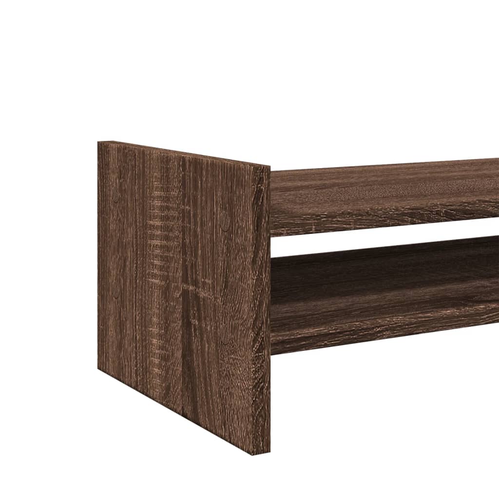 vidaXL Support de moniteur chêne marron 50x27x20 cm bois d'ingénierie
