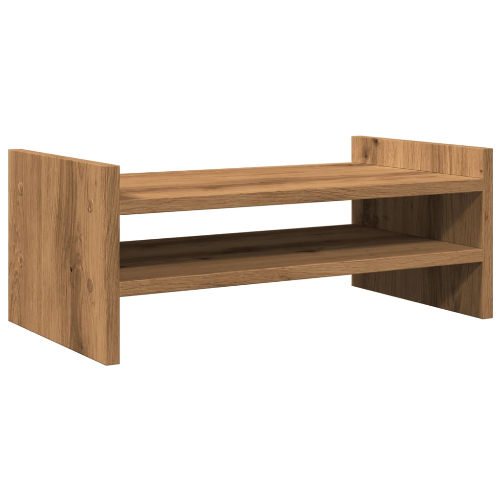 vidaXL Support de moniteur chêne artisanal 50x27x20 cm bois ingénierie