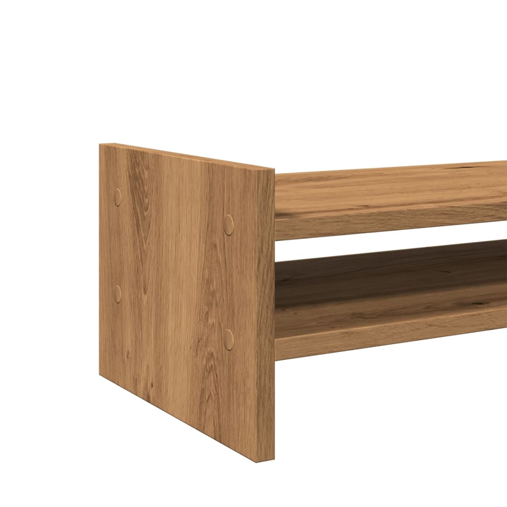 vidaXL Support de moniteur chêne artisanal 50x27x20 cm bois ingénierie