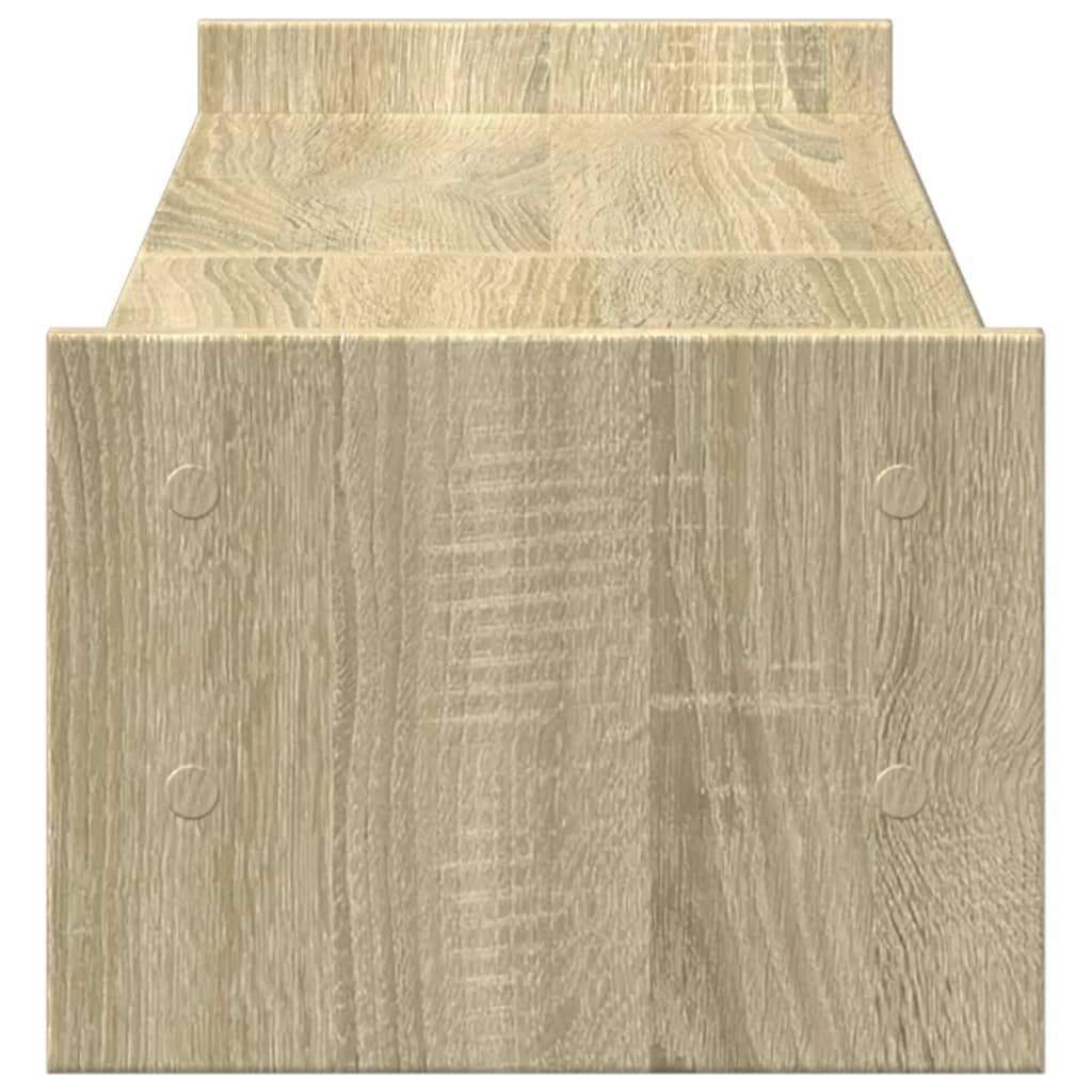 vidaXL Support de moniteur chêne sonoma 100x27x20 cm bois d'ingénierie