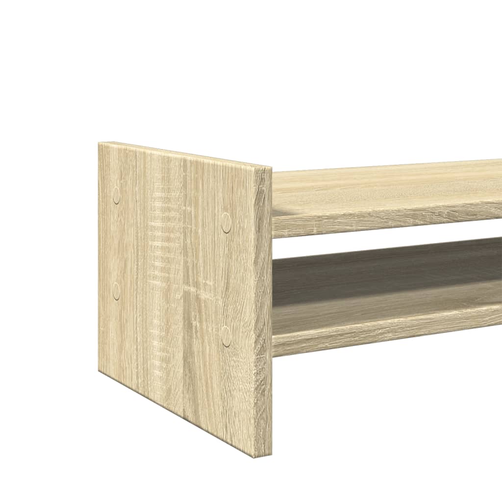 vidaXL Support de moniteur chêne sonoma 100x27x20 cm bois d'ingénierie