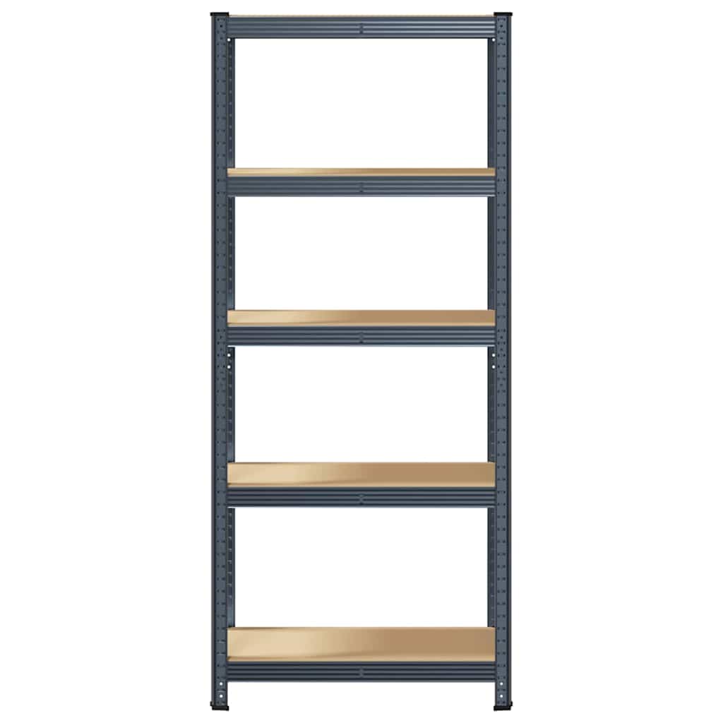vidaXL Étagère de rangement 5 niveaux Anthracite Acier bois ingénierie