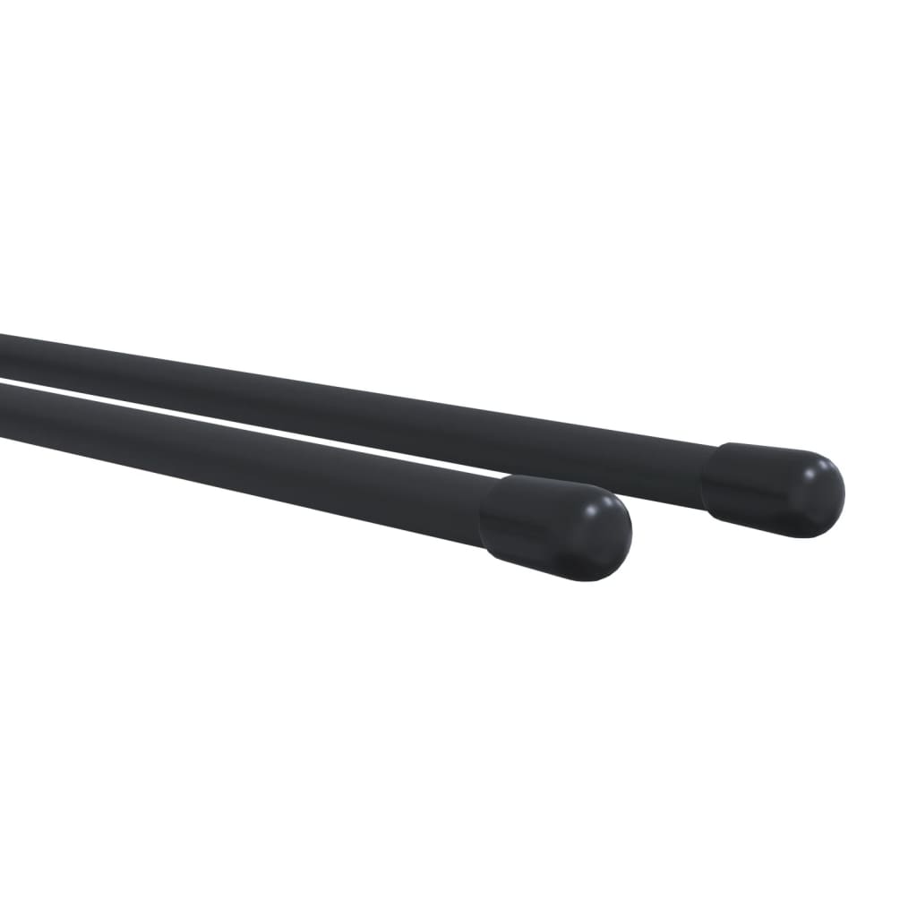 vidaXL Supports muraux pour outils de jardin 4 pcs noir acier
