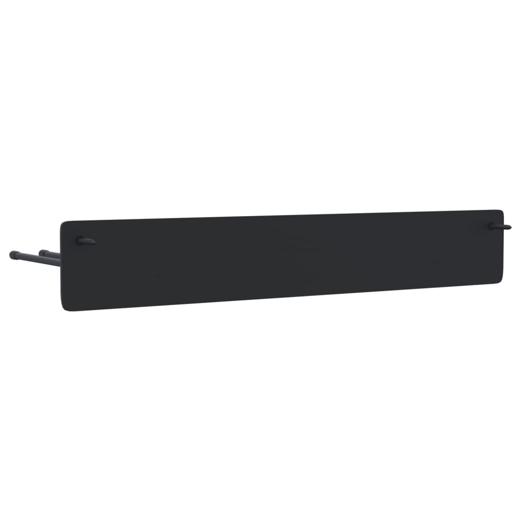 vidaXL Supports muraux pour outils de jardin 8 pcs noir acier