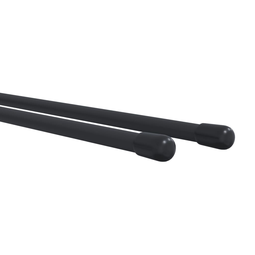 vidaXL Supports muraux pour outils de jardin 8 pcs noir acier