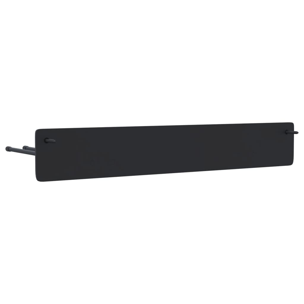 vidaXL Support mural pour outils de jardin noir acier
