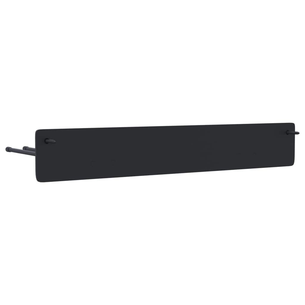 vidaXL Supports muraux pour outils de jardin 2 pcs noir acier