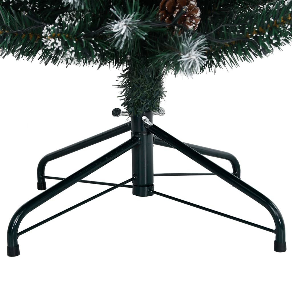 vidaXL Sapin de Noël artificiel mince 300 LED 180 cm