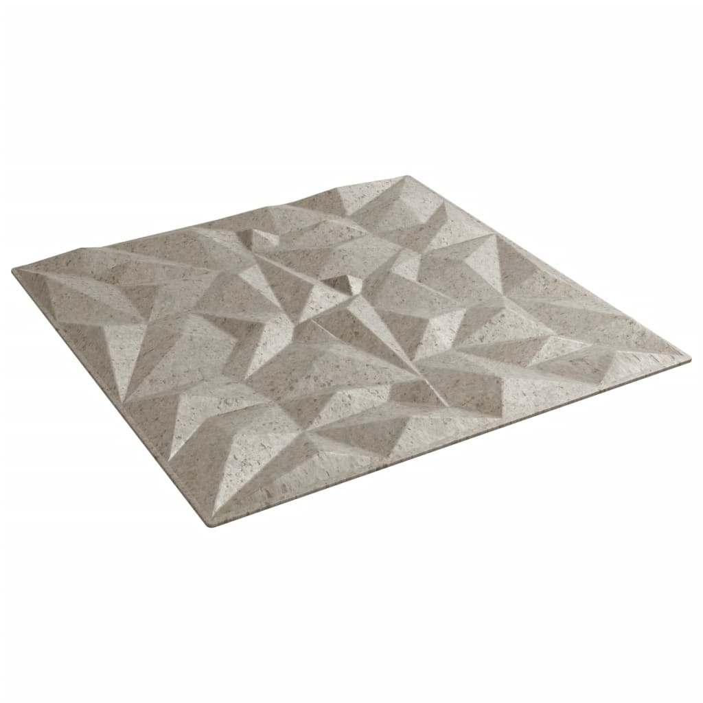 vidaXL Panneaux muraux 24 pcs béton 50x50 cm XPS 6 m² améthyste