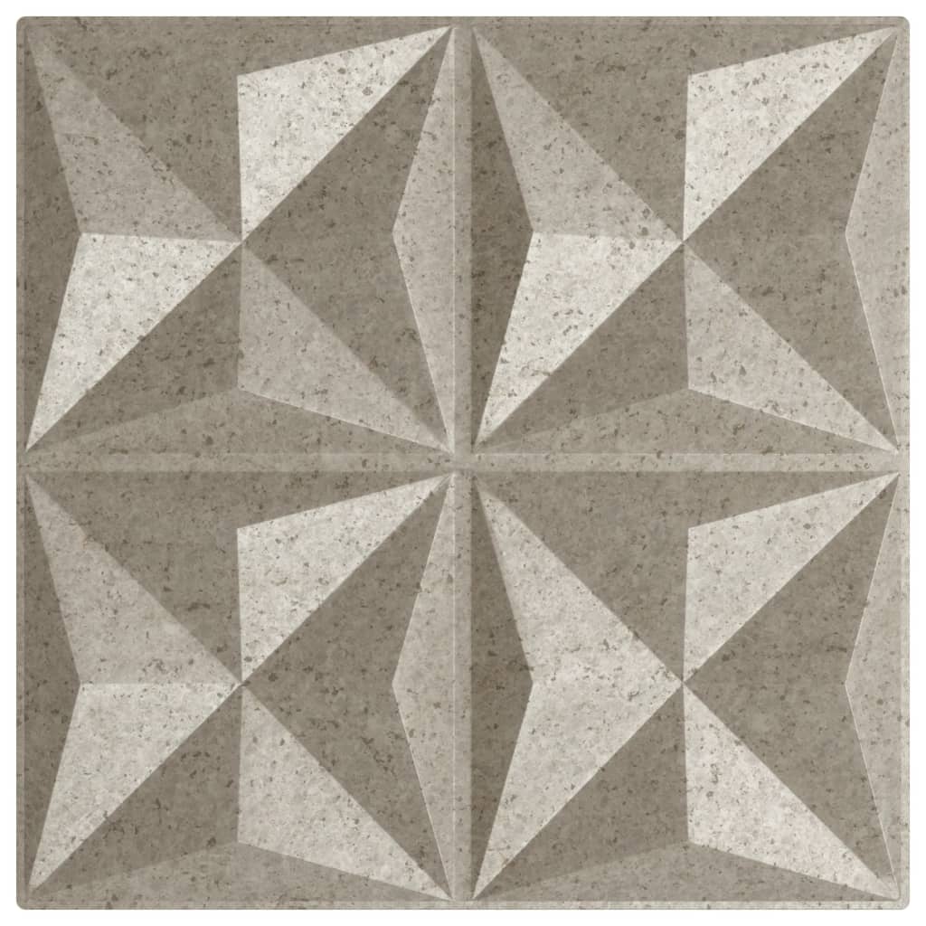 vidaXL Panneaux muraux 12 pcs béton 50x50 cm XPS 3 m² origami