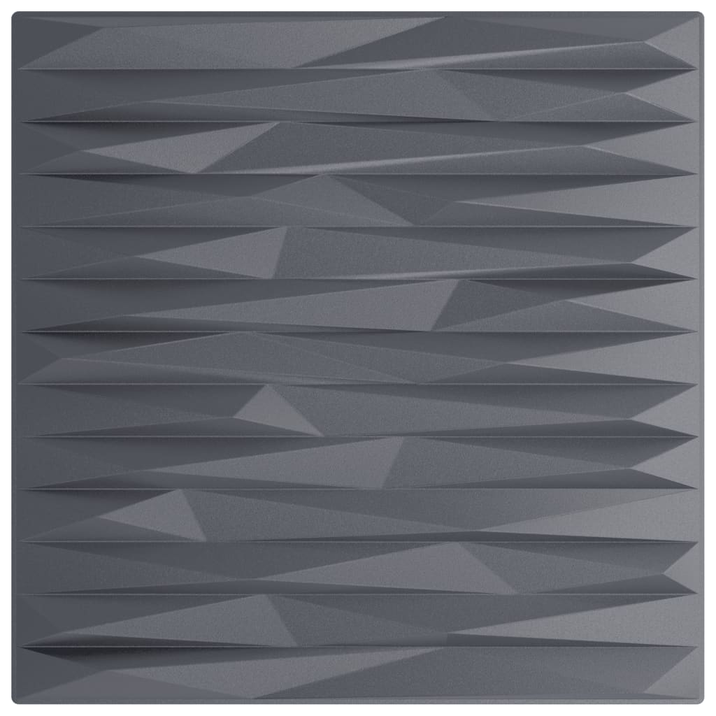 vidaXL Panneaux muraux 48 pcs gris 50x50 cm XPS 12 m² pierre