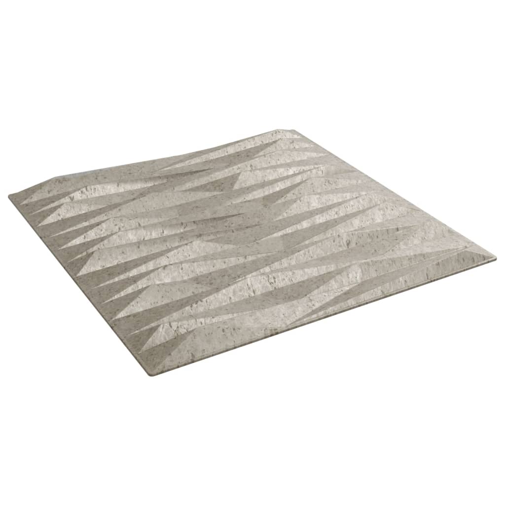 vidaXL Panneaux muraux 12 pcs béton 50x50 cm XPS 3 m² pierre
