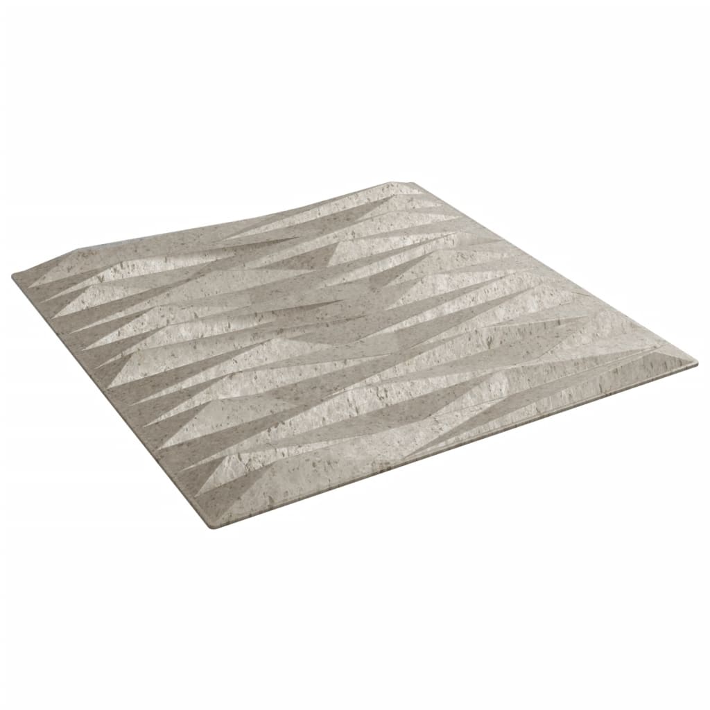 vidaXL Panneaux muraux 24 pcs béton 50x50 cm XPS 6 m² pierre