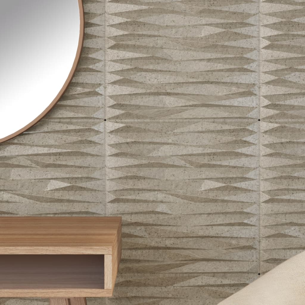 vidaXL Panneaux muraux 48 pcs béton 50x50 cm XPS 12 m² pierre