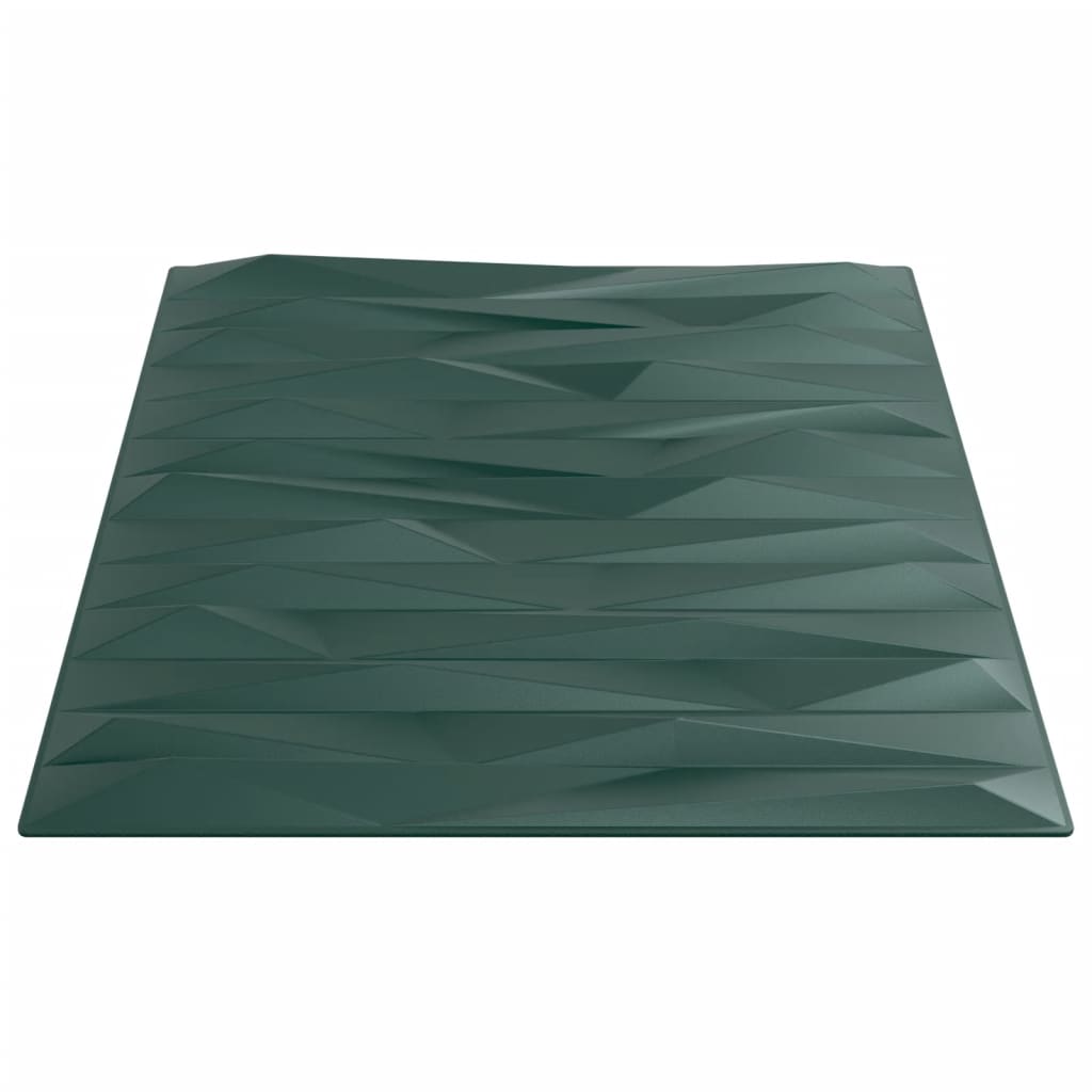 vidaXL Panneaux muraux 12 pcs vert 50x50 cm XPS 3 m² pierre