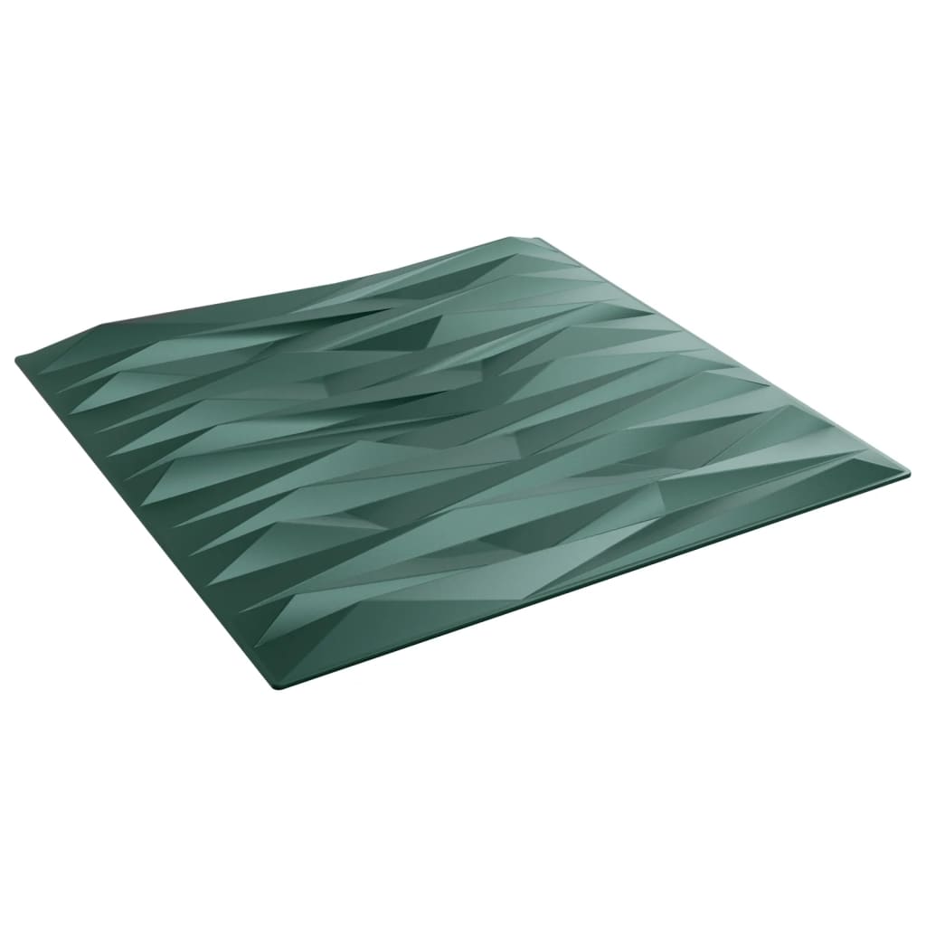 vidaXL Panneaux muraux 24 pcs vert 50x50 cm XPS 6 m² pierre