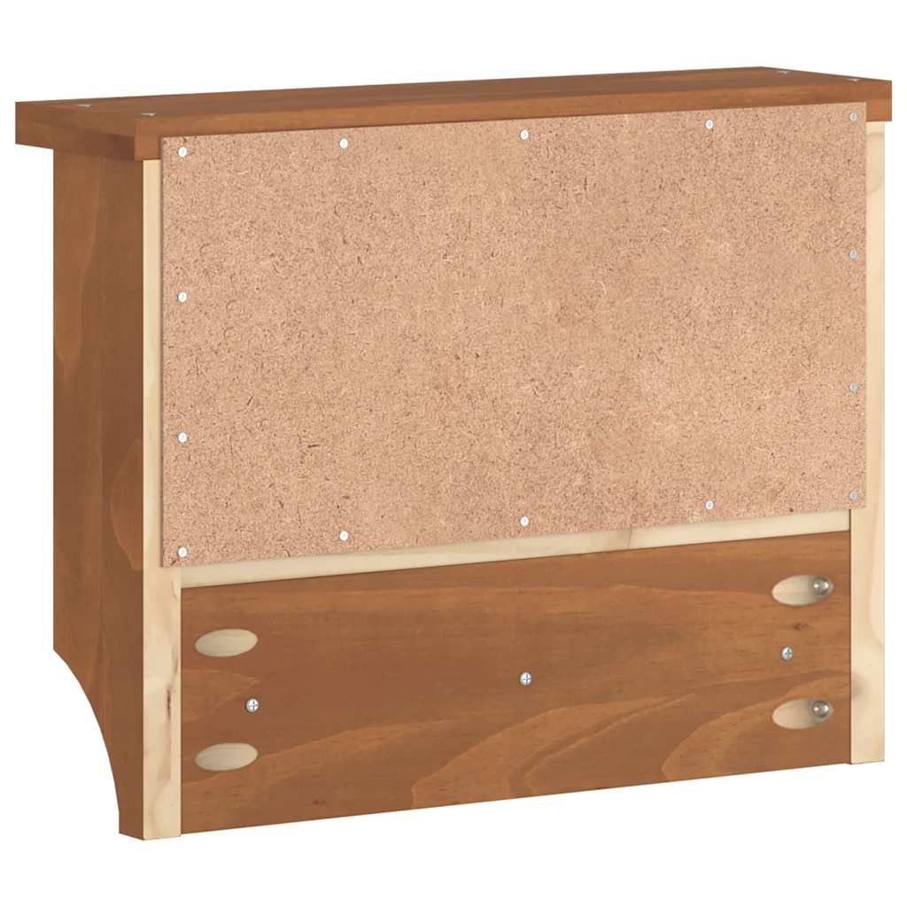 vidaXL Porte-manteau mural SANDNES 45x12x35 cm bois massif pin