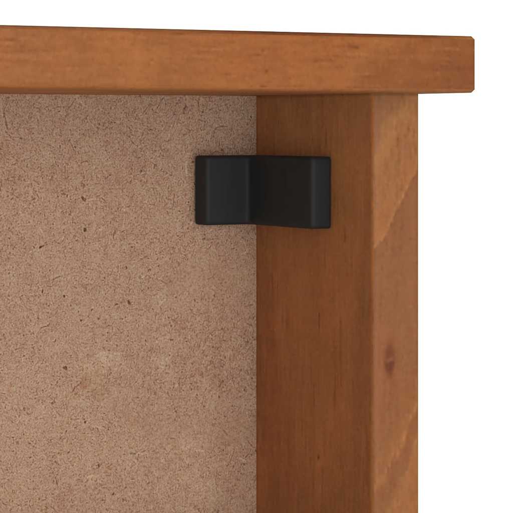 vidaXL Porte-manteau mural SANDNES 45x12x35 cm bois massif pin